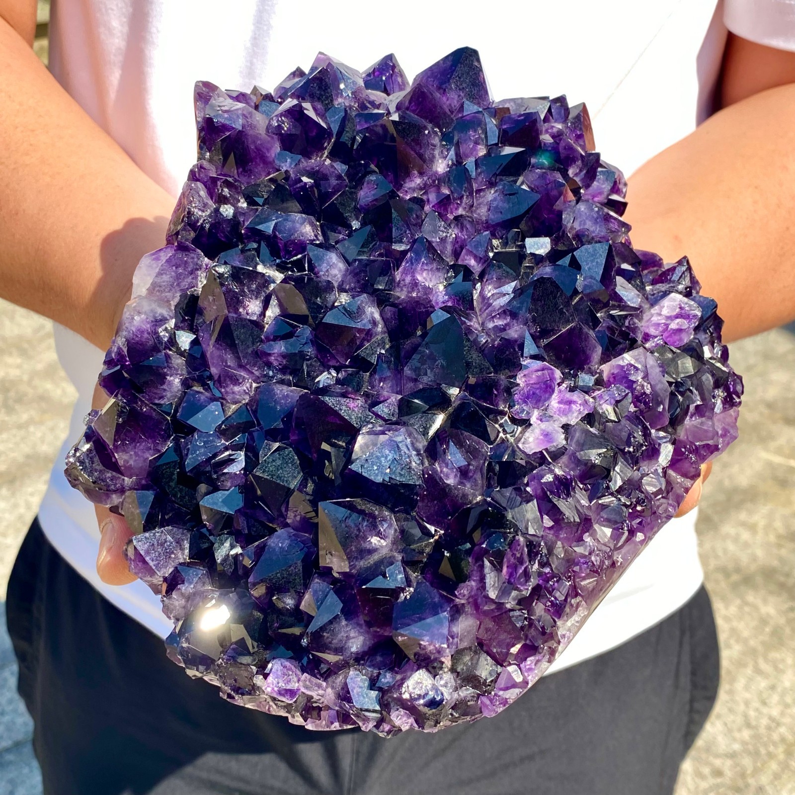 10LB Natural amethystCluster Quartz Crystal backbone mineral Specimen Healing