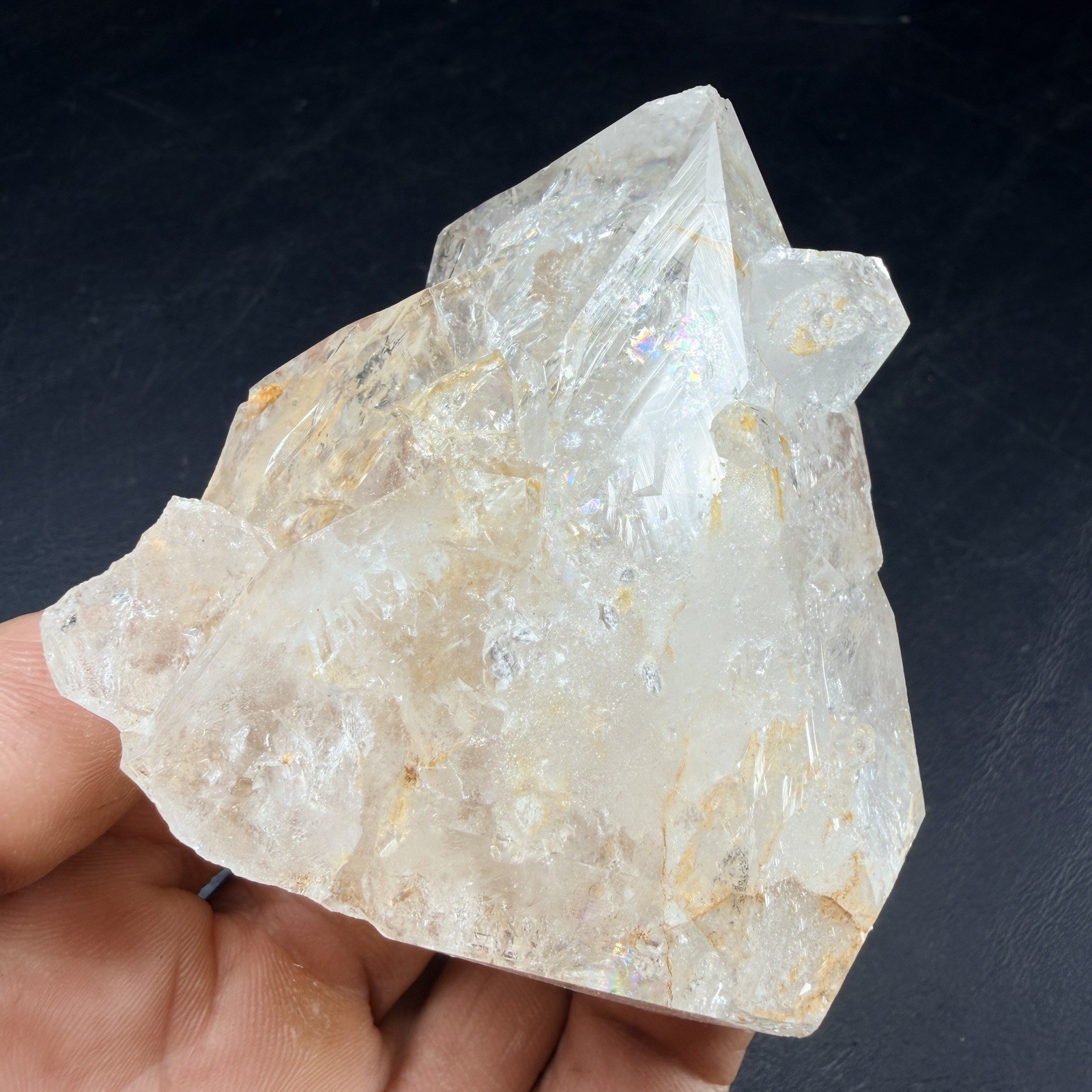 Triangle Herkimer Diamond Quartz Crystal Point / New York *VIDEO*