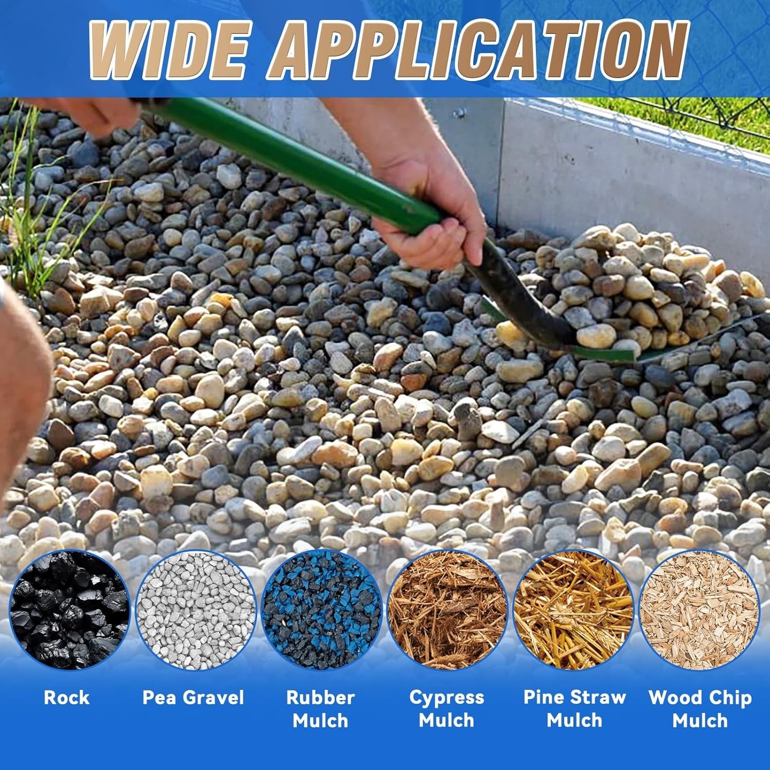 64OZ Mulch & Rock Glue for Landscaping, Powerfully Lock Pea Gravel and Most Mulc