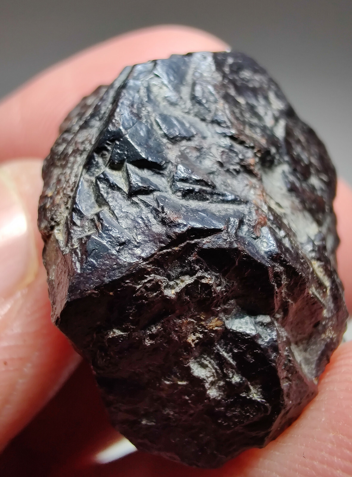 Hematite after Pyrite. 14 grams. Video