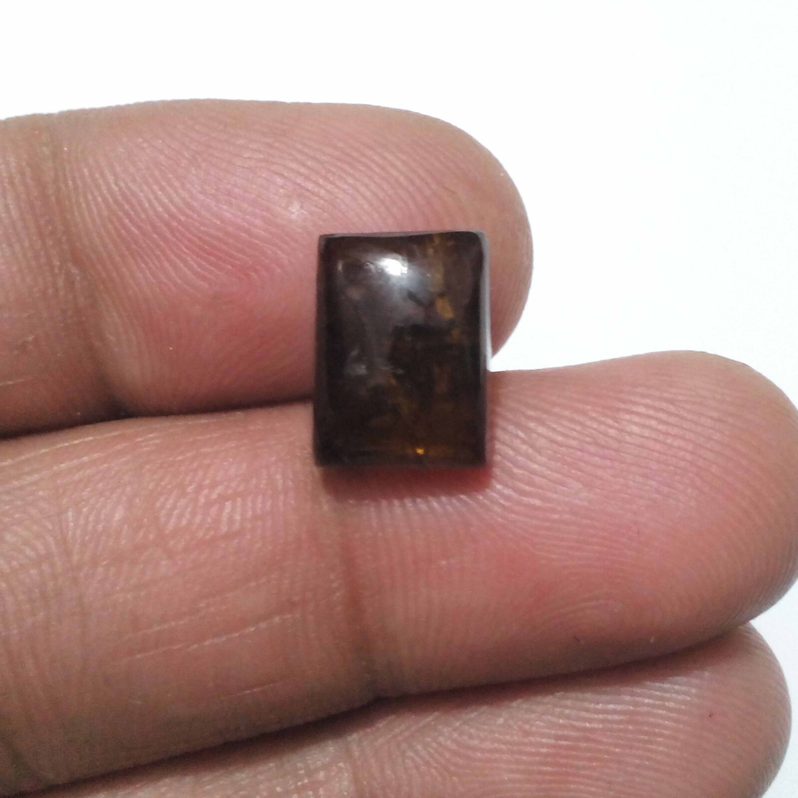 Glowing Fine Petroliam Tourmaline Cabochon Octagon Shape 7.35 Crt Loose Gemstone
