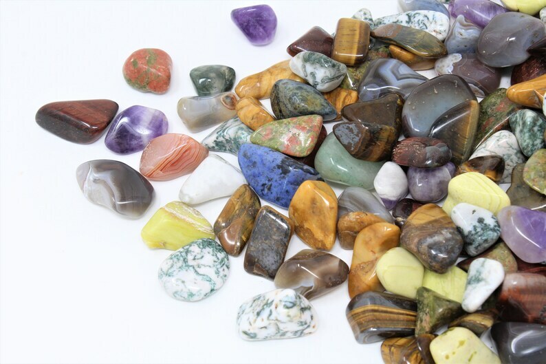 Natural Tumbled Stones Mix- Healing Crystals – Bulk Crystals for Jewelry