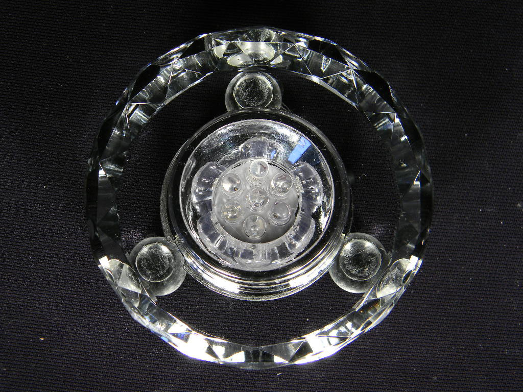 Clear Acrylic LED Lighted Display STAND With MULTI-COLOR Lights