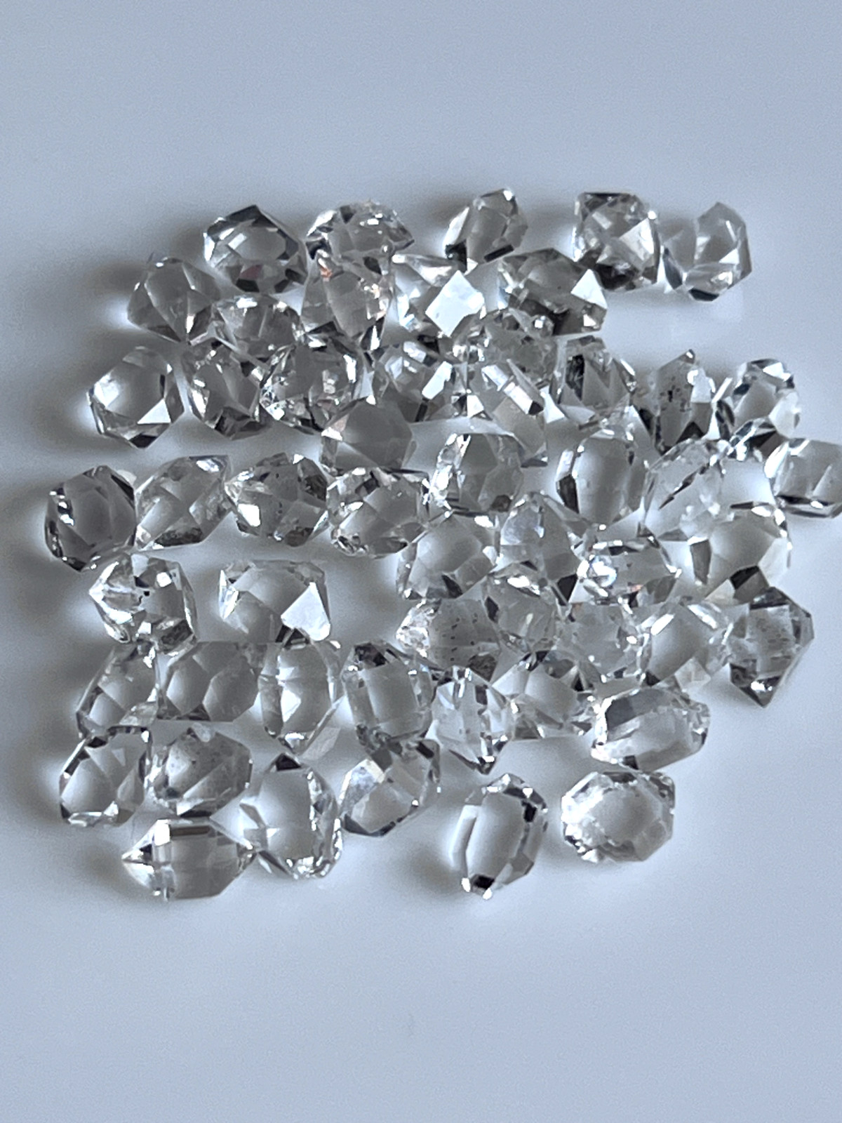 48 Pcs Lot Of Herkimer diamond quartz crystals 5 to 6 mm
