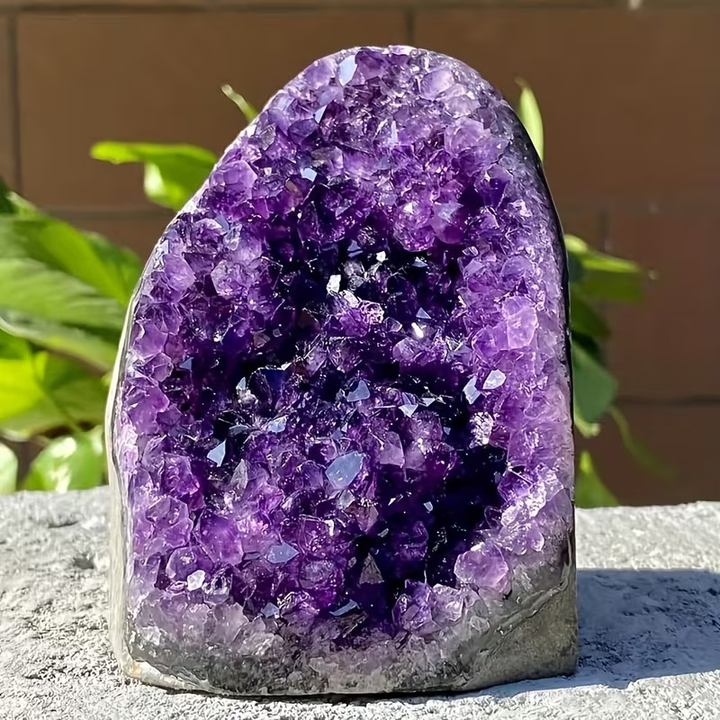 Random 300g Amethyst Rough Stone Cluster – Purple Quartz Crystal Geode Cluster