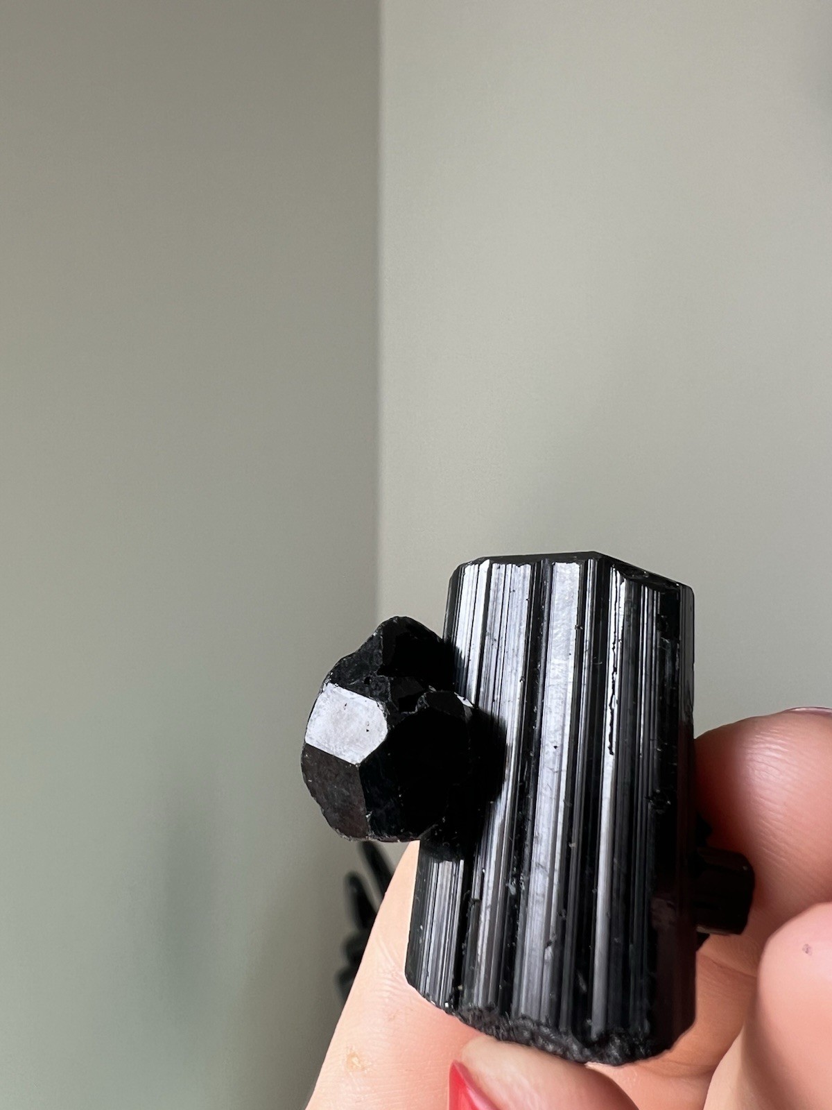 33g – Raw Black Tourmaline | Cross Cluster | Mozambique