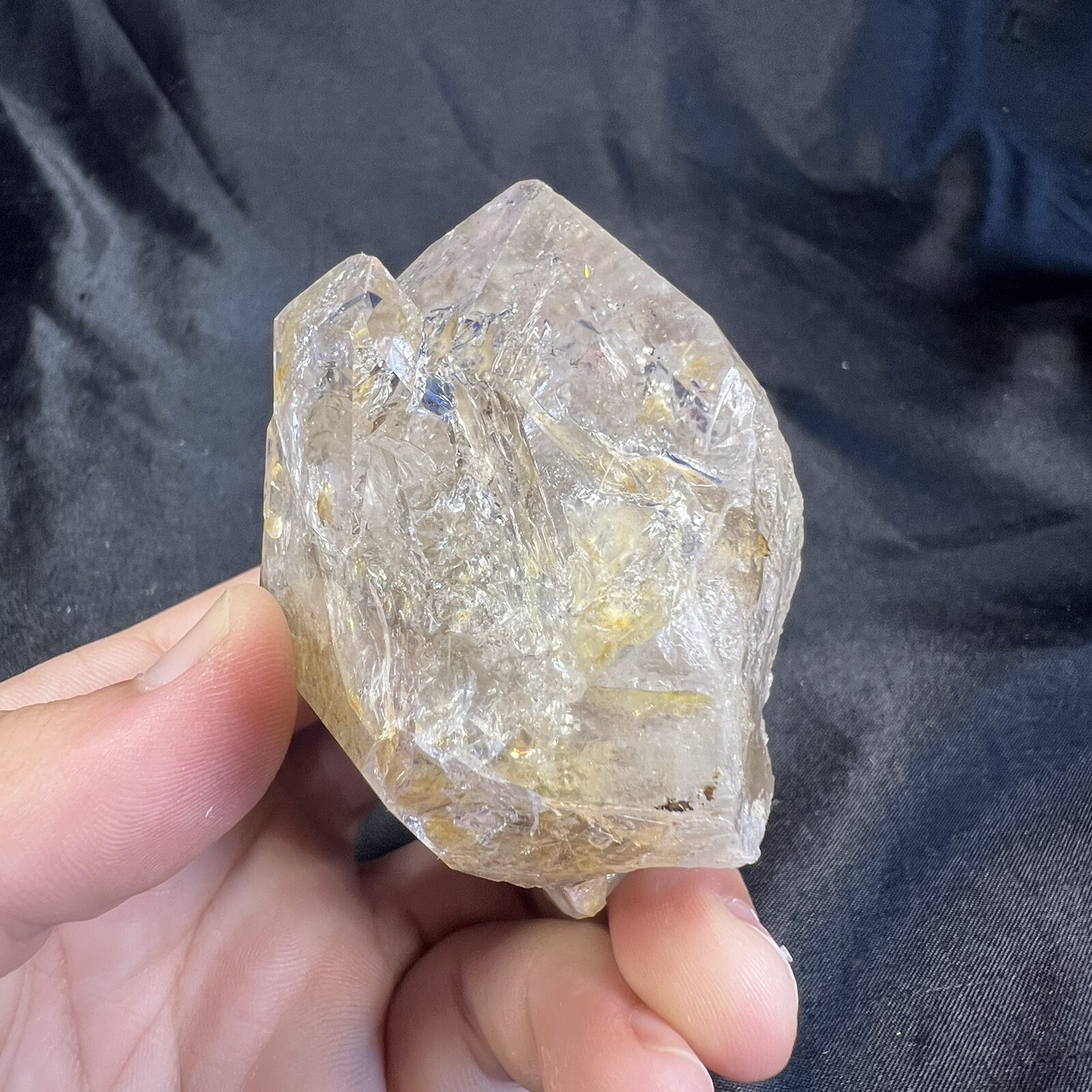 Herkimer Diamond Quartz Crystal Point / from New York