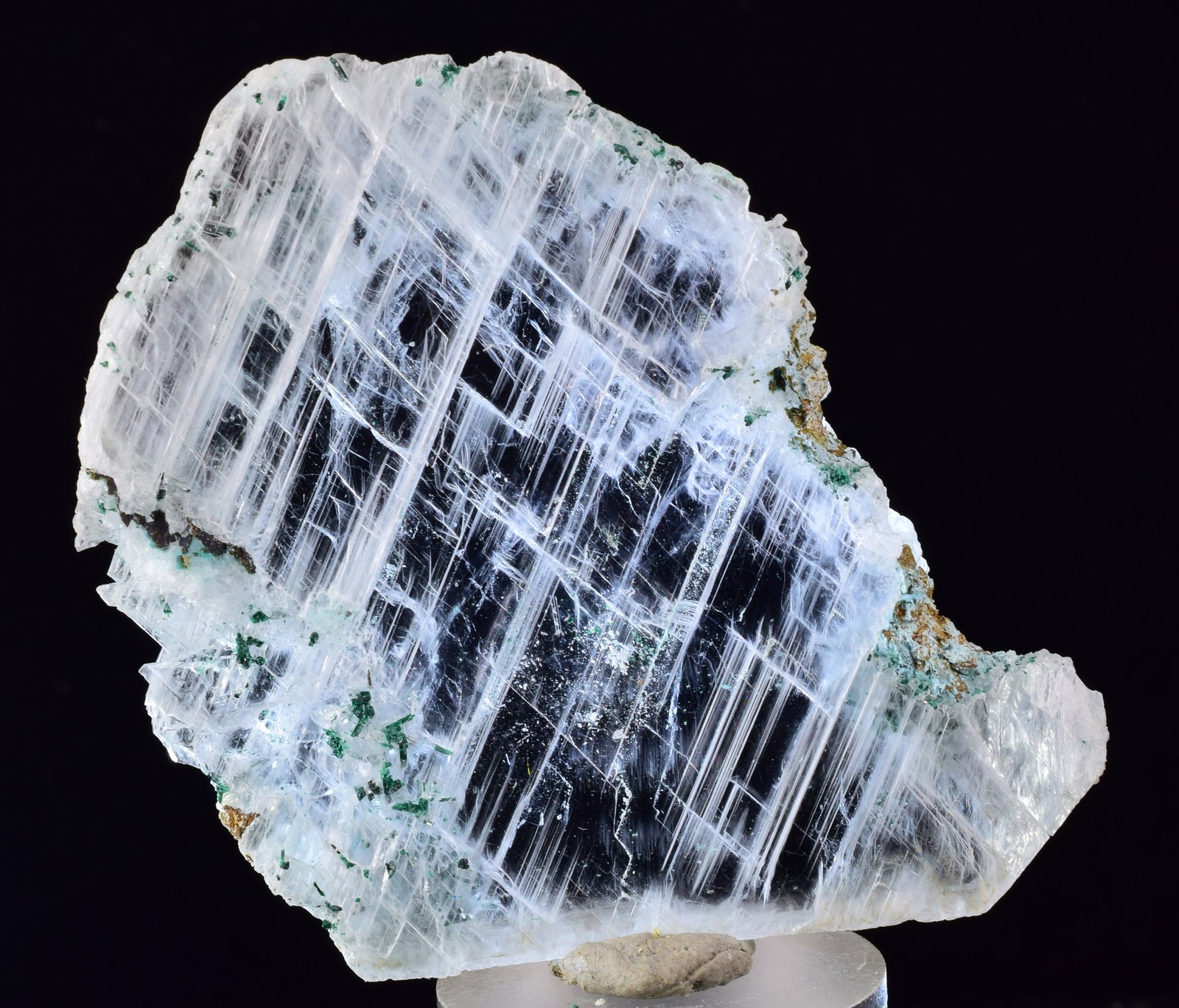 4.6cms GEM ATACAMITE INSIDE SELENITE CRYSTAL LILY MINE PERU TB179