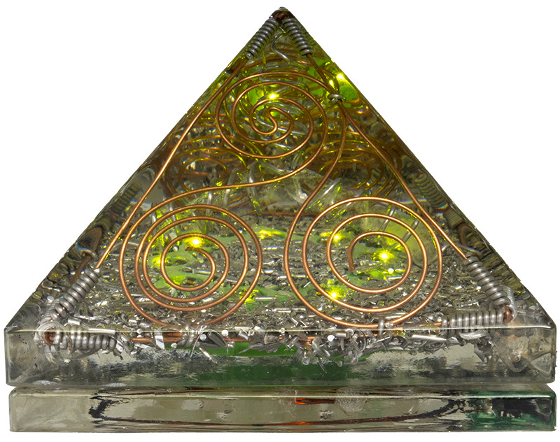 Patented Vibonite Orgonite Pyramid (Vibe Style – Purity)