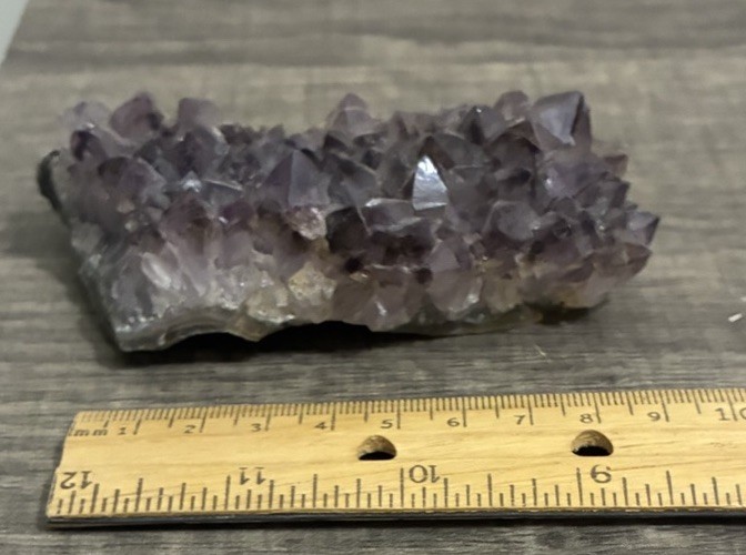 Natural Amethyst geode quartz cluster crystal specimen Healing Weighs 6.7 Ounces