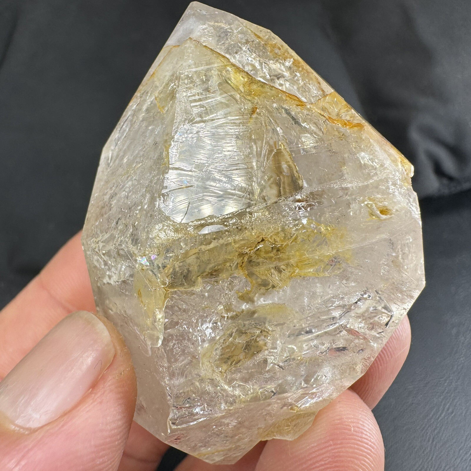 Herkimer Diamond Quartz Crystal Point / from New York