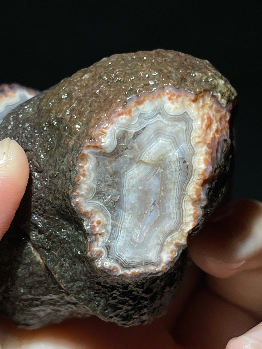 Rough Unpolished China Agate Achat Nodule Specimen Xuanhua Hebei 138g 110