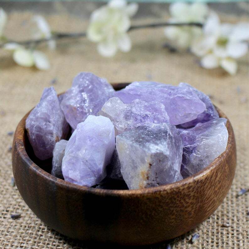 Quartz Crystal Beginner Set Starter Kit w/ 6 Raw Natural Minerals & Stones Geode