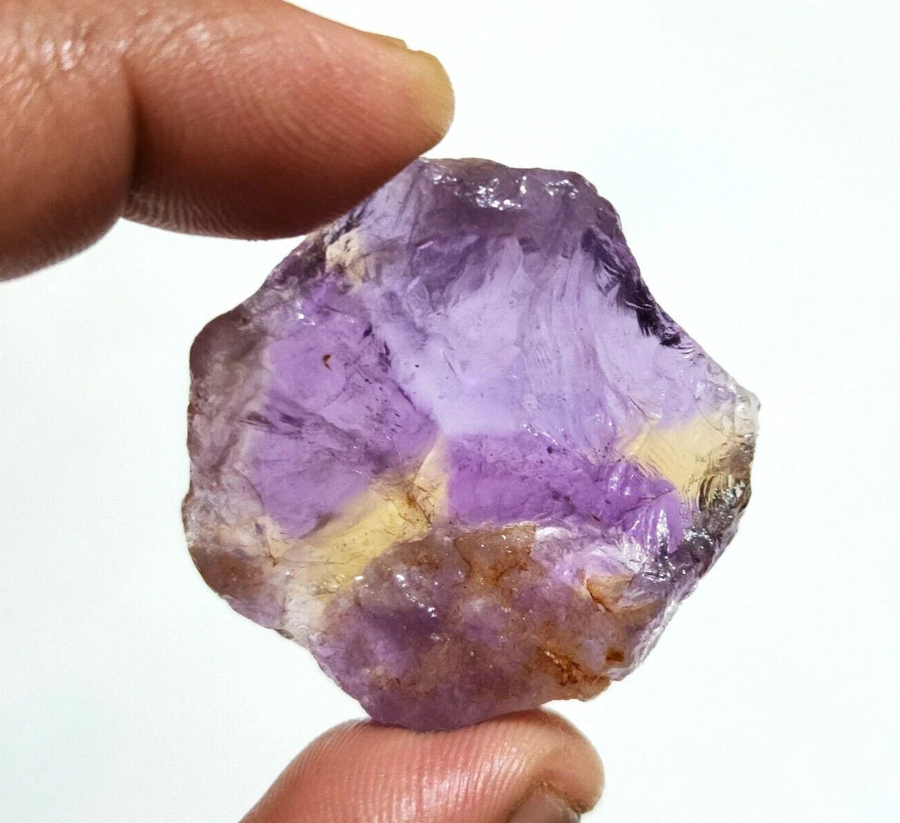Excellent Yellow And Purple Ametrine Raw 165 Crt Ametrine Rough Loose Gemstone