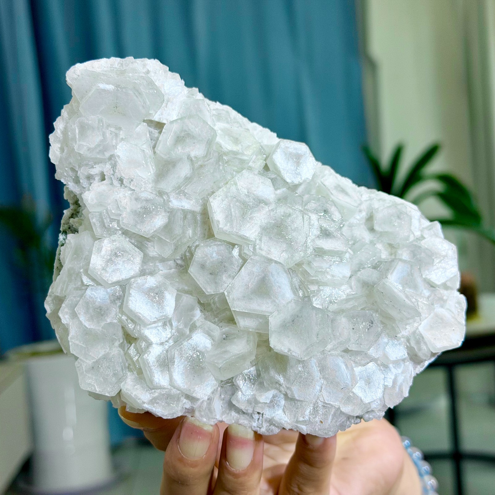 2.20LB Natural String of Copper Coins Calcite/Fluorescent Glow Under UV Light