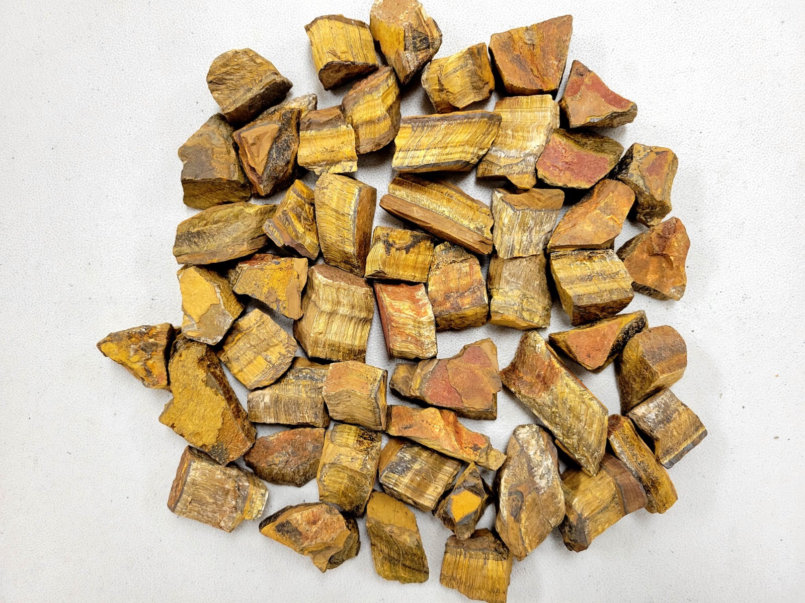 Bulk Raw Tigers Eye Crystal Rough Gem Stones by Pound for Tumbling Healing Reiki