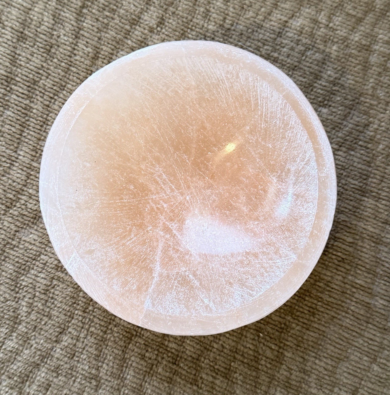 Orange Selenite Bowl