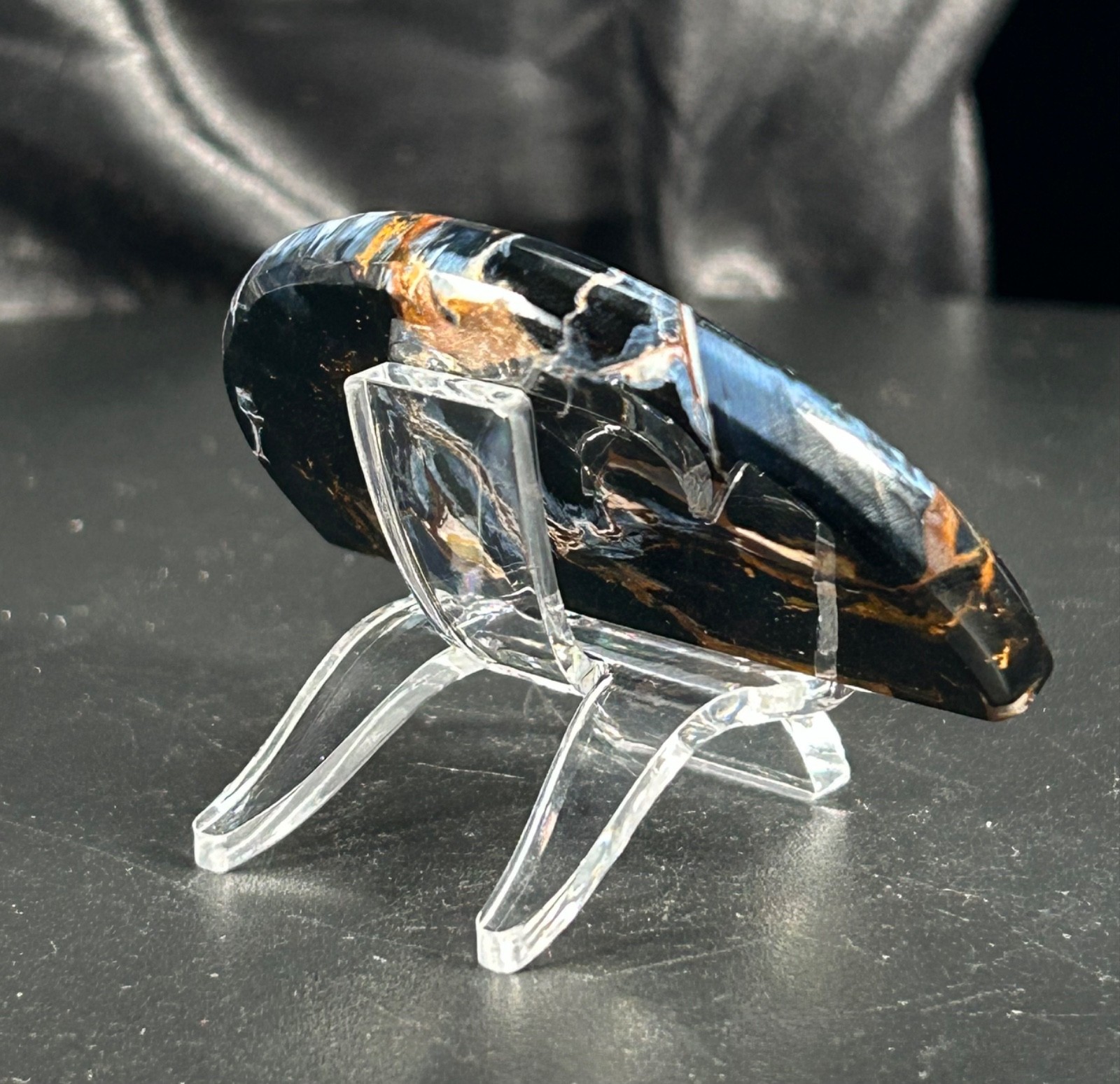 2.37″ Flashy Pietersite Slab With Acrylic Stand 1.1oz (31 grams)