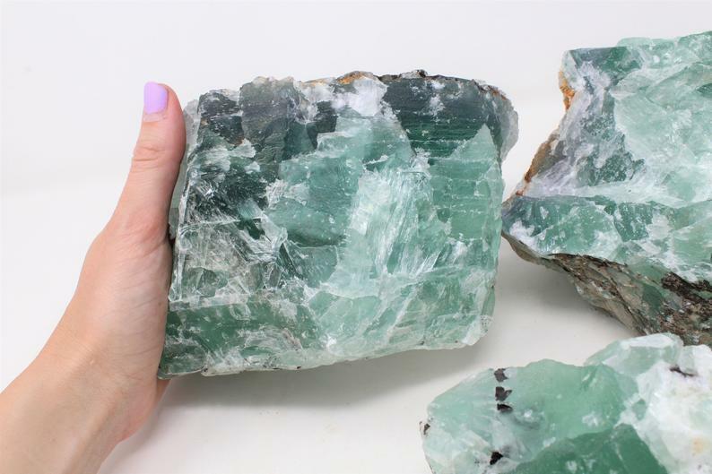 Fluorite XL Rough Raw Chunk from Mexico, High Grade A Quality – Healing Crystals