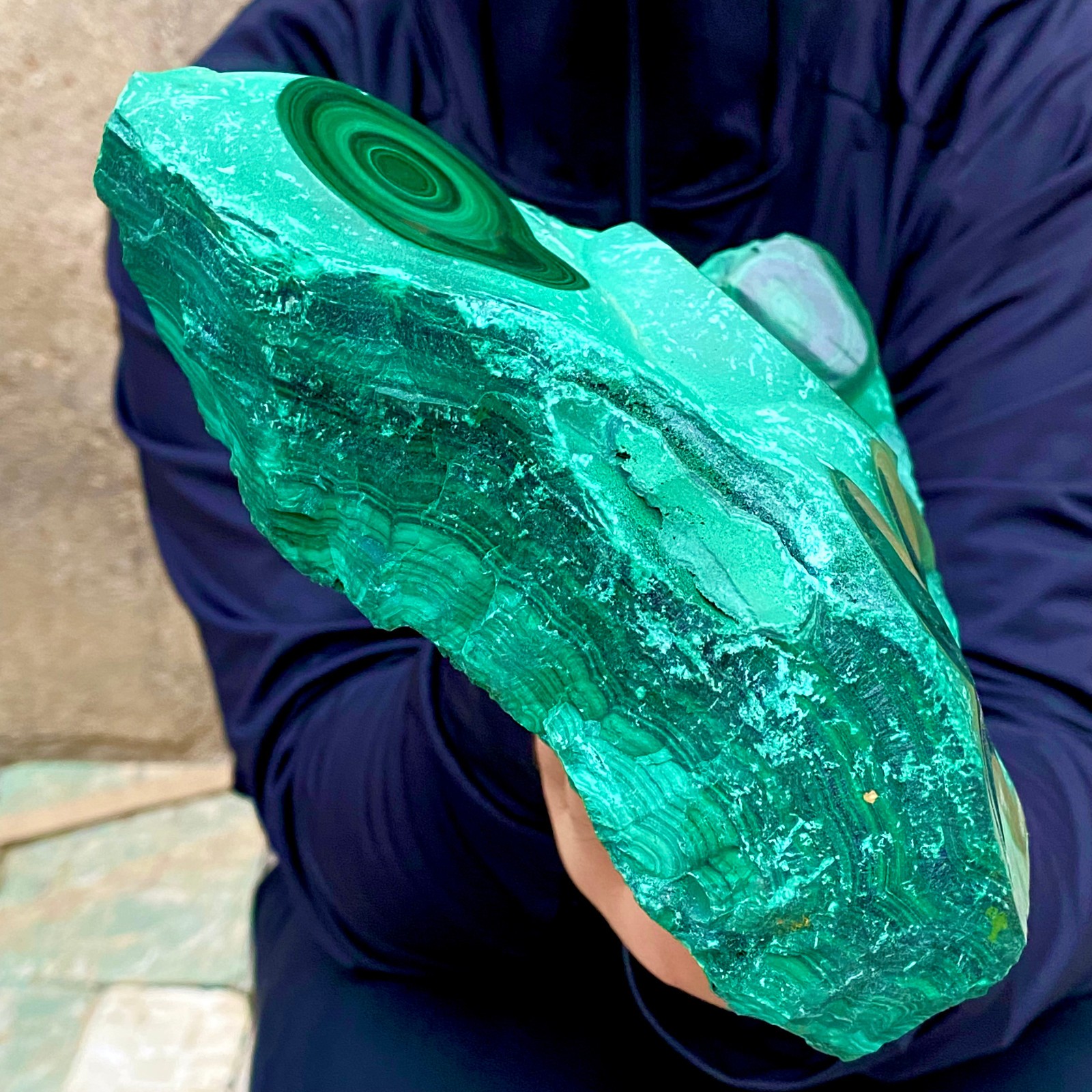 5.3LB Natural tortoise Malachite transparent cluster coarse mineral sample