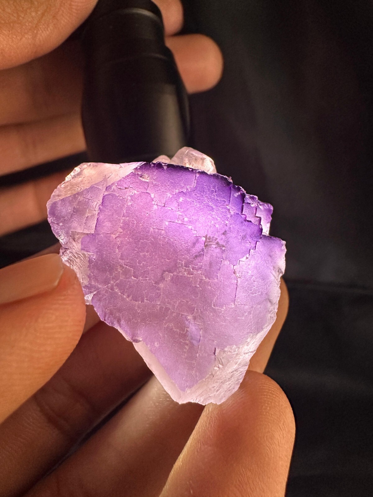 33g Natural Stone Triangle Shape Beautiful Flourite Crystal Specimen