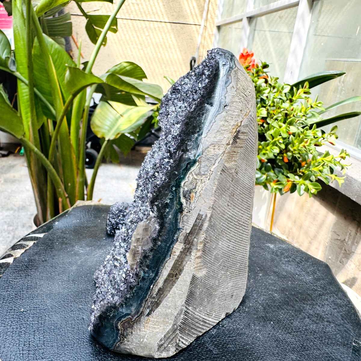 3.2LB Natural Uruguayan Amethyst Cluster Cave Display Specimen Healing
