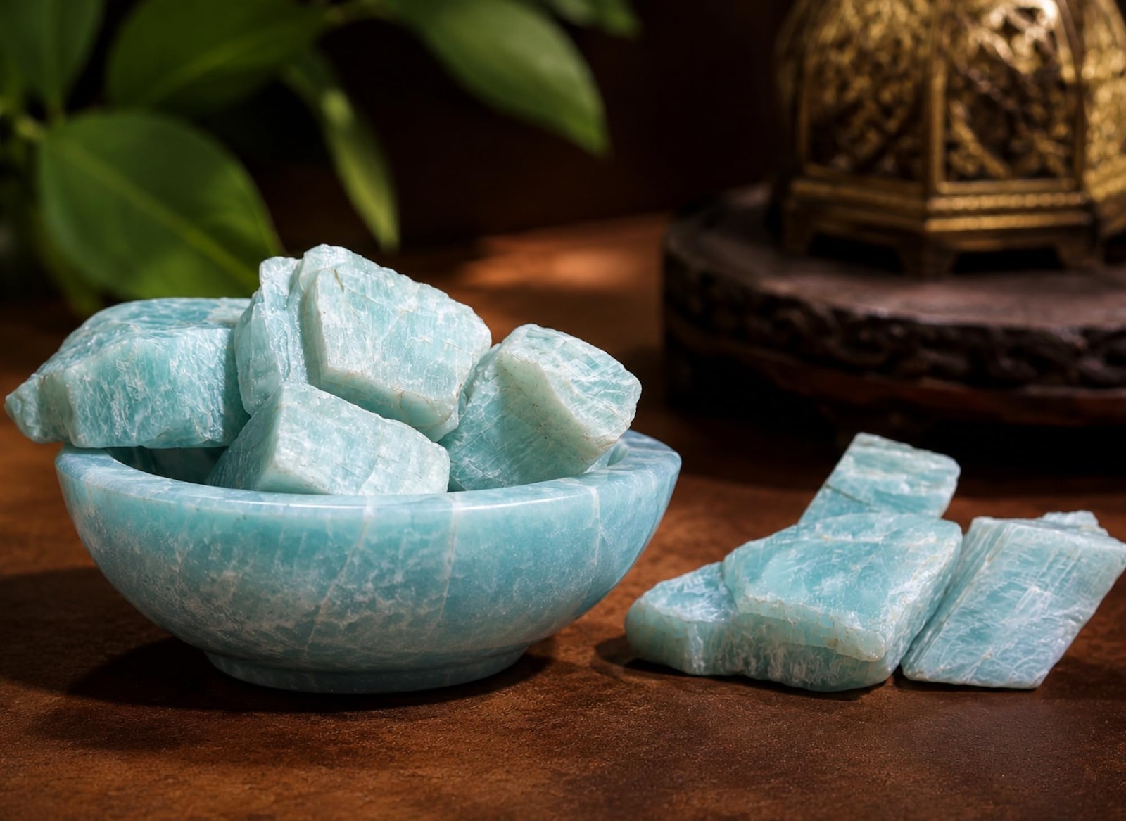 Large 1.25-2.0” Natural Amazonite Raw Crystals Stones for Meditation, Chakra,…