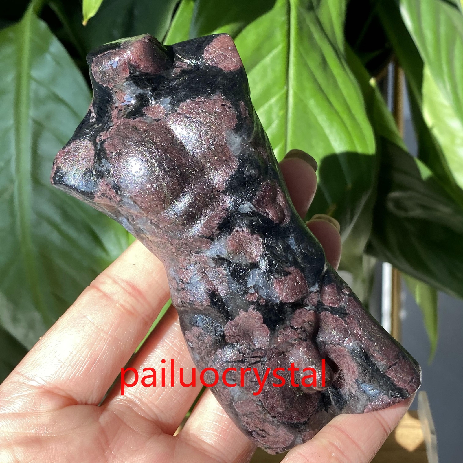 4″ Natural Garnet Male Penis Quartz Crystal Carved Figurines Reiki Gem 1pc