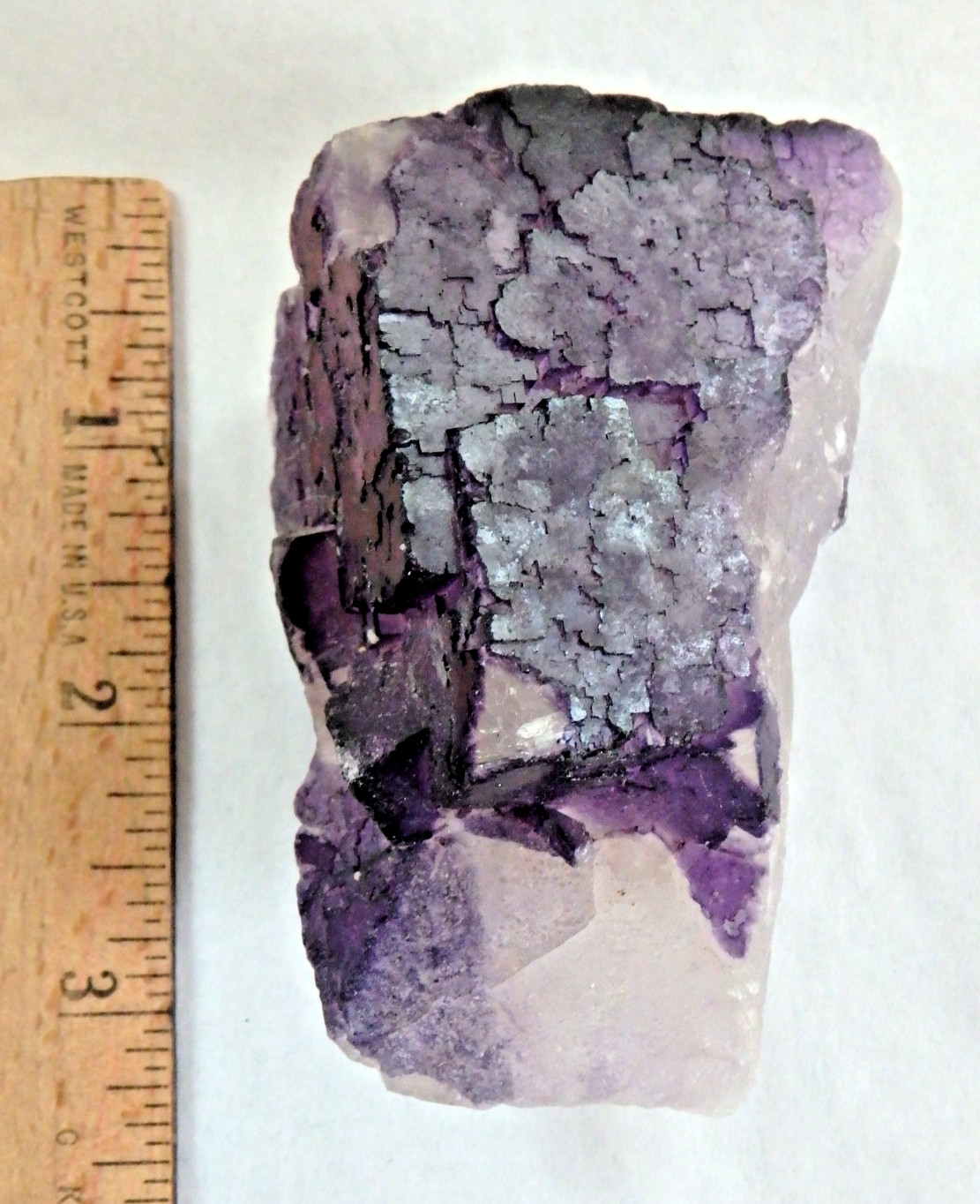 Beautiful Crystal ✨Purple Fluorite 262.6 grams Illinois Cubic Formation
