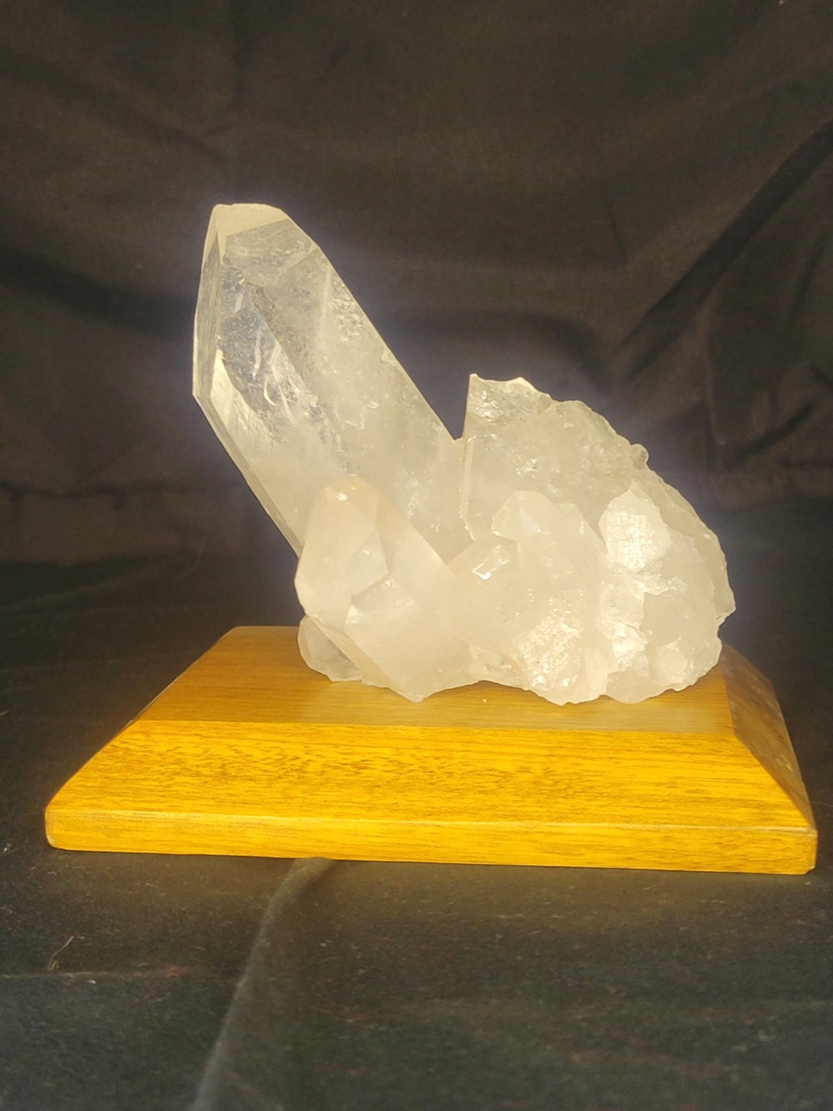 290g Natural White Clear Quartz Cluster Crystal Mineral Healing Stone (B4)
