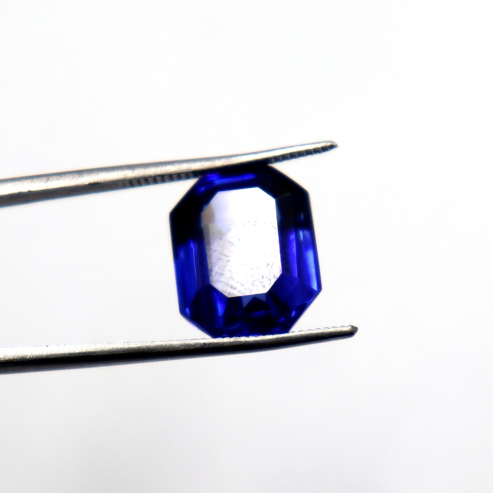 Natural Blue Sapphire Certified Gemstone Loose Emerald Shape 10.80 Ct