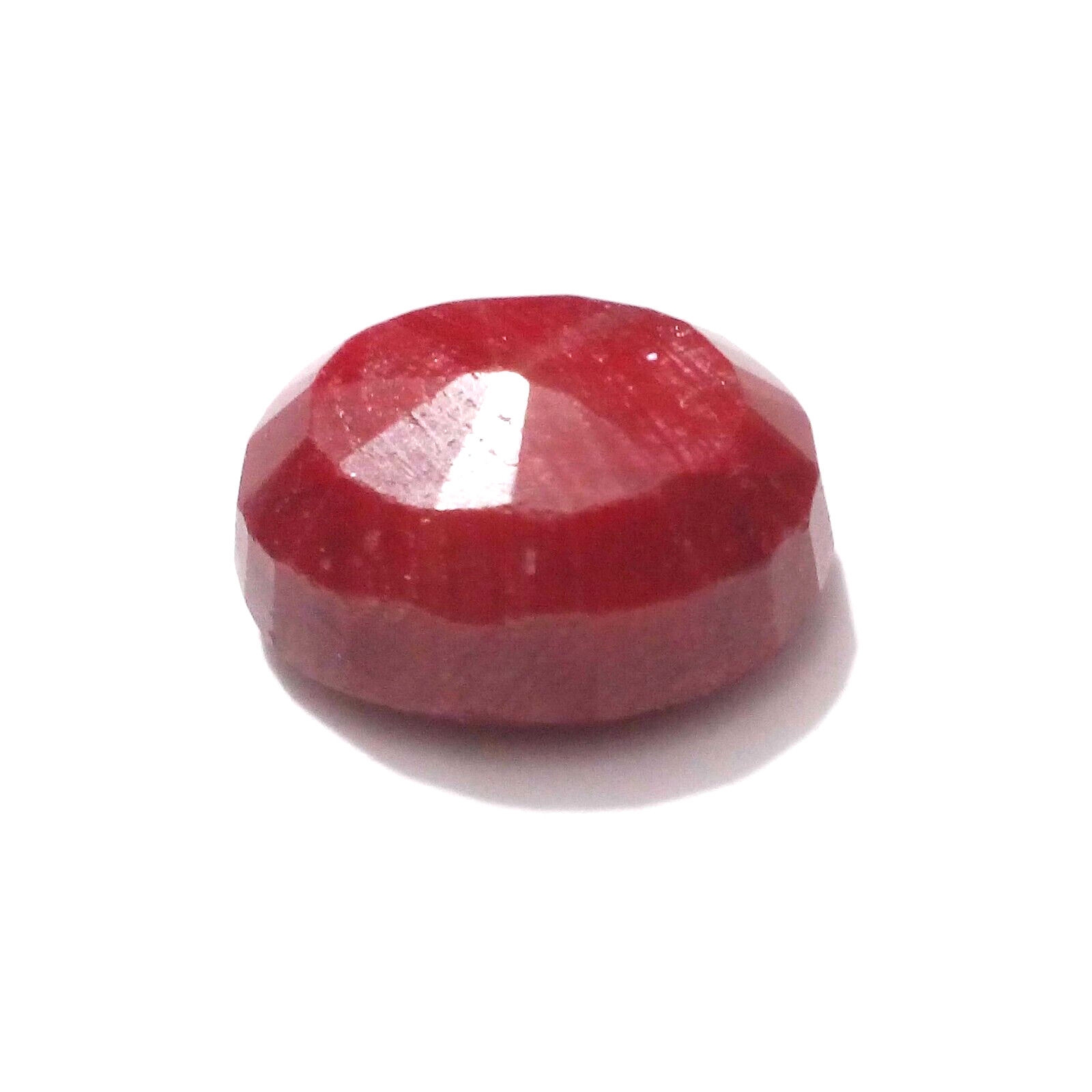 Beautiful Red Ruby Oval Shape 12.10 Crt Red Ruby Faceted Loose Gemstone