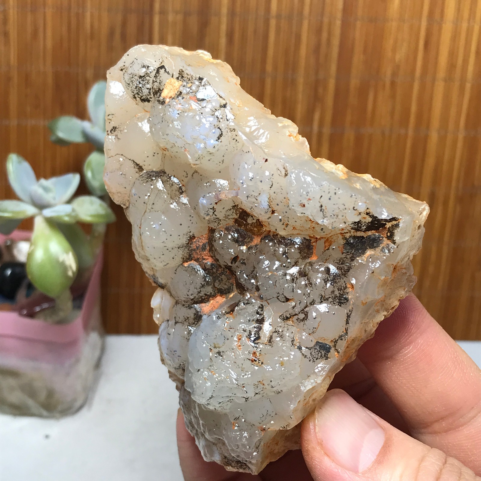 Natural Bonsai Suiseki Gobi Agate Eyes Stone-Stunning original View 146g A2830