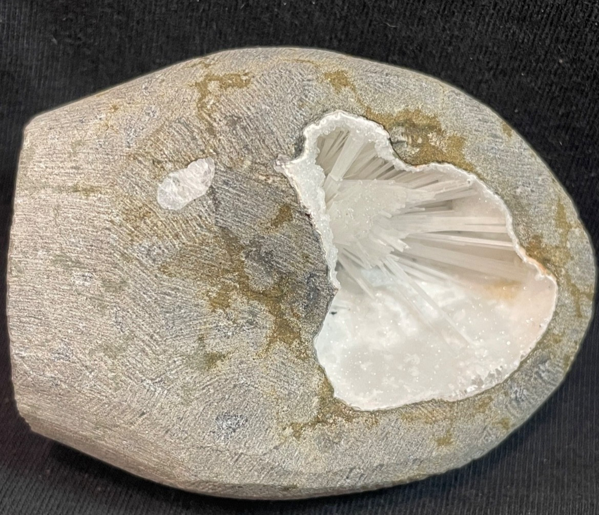 Scolecite bow in geode formation stunning specimen