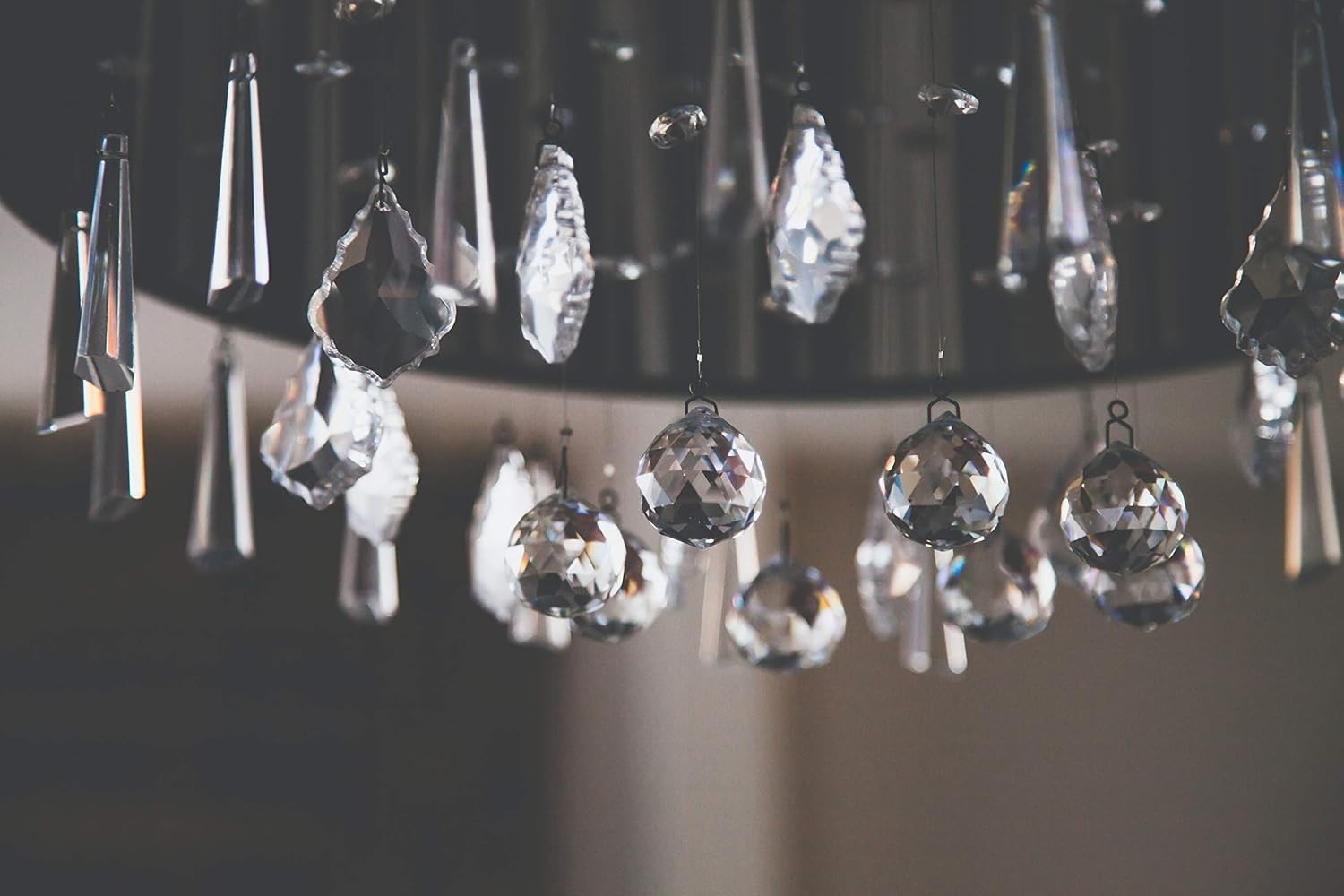 Multicolored Light Refraction Crystals – 12 Hanging Droplets for Any Occasion