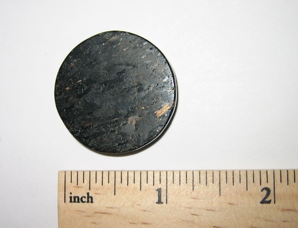 30mm POLISHED NATURAL AUTHENTIC NUUMMITE STONE CABOCHON GREENLAND ~ 10.8grams *A