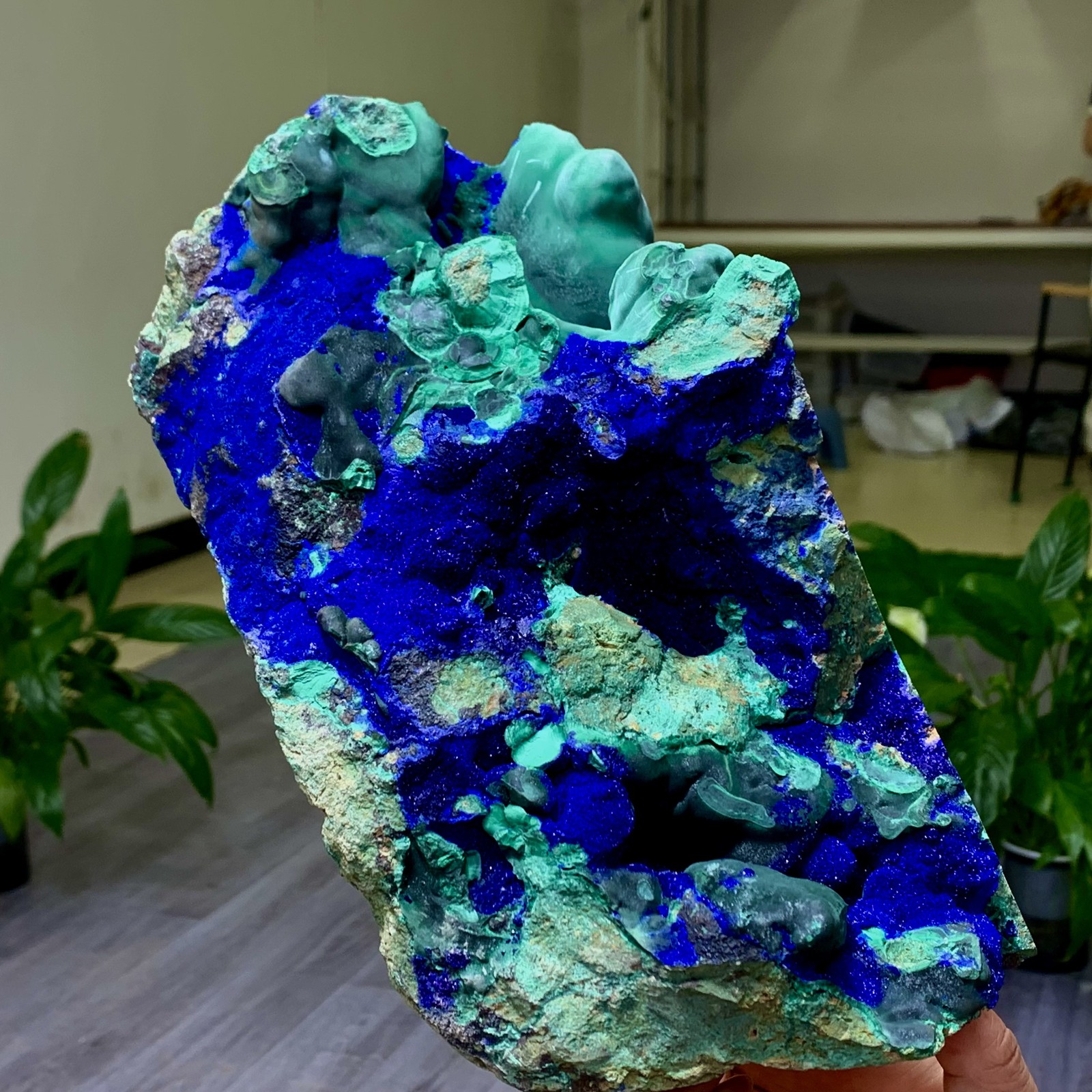 10.04LB BEST Natural Azurite/Malachite crystal minerals specimens