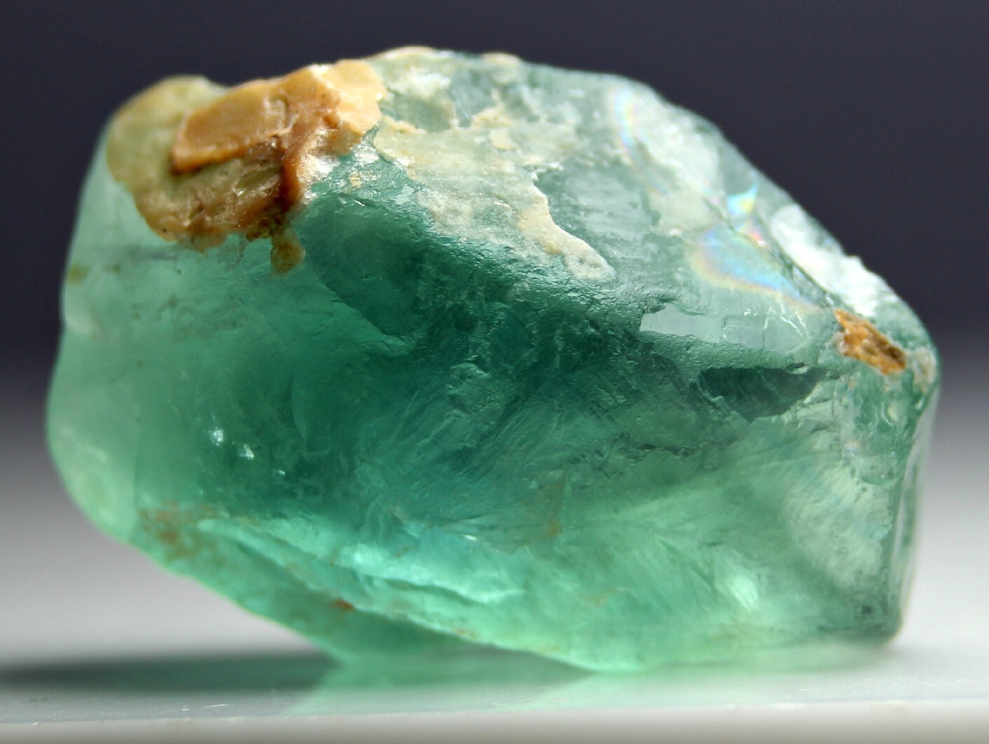 57 CT Eye-catchting Rare Green Fluorite Eye Clean Facet Grade Crystal From Afgha