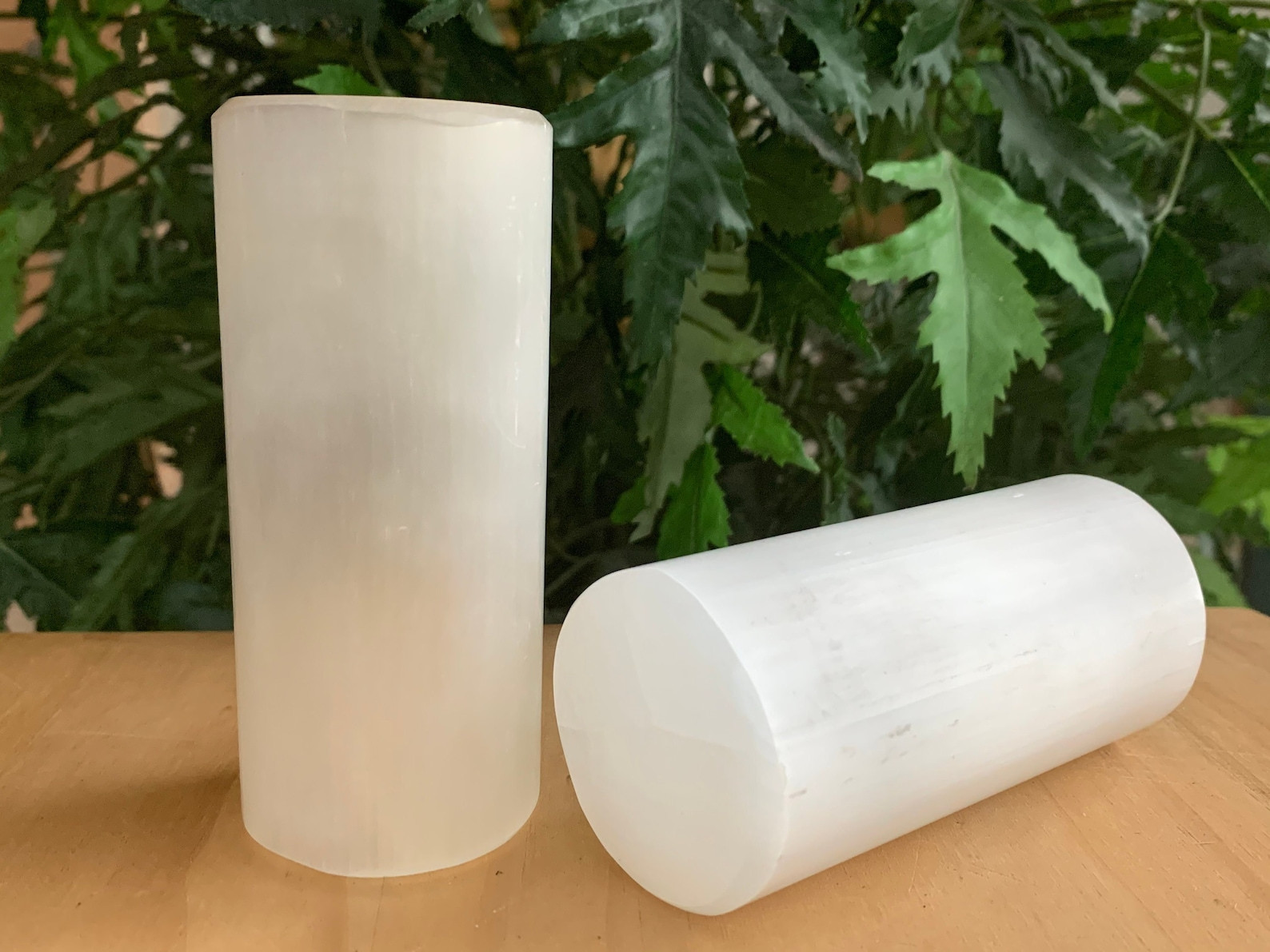 Selenite Harmonizer Cylinder, Cylinder Gemstone Gypsum Block, Wholesale Bulk Lot