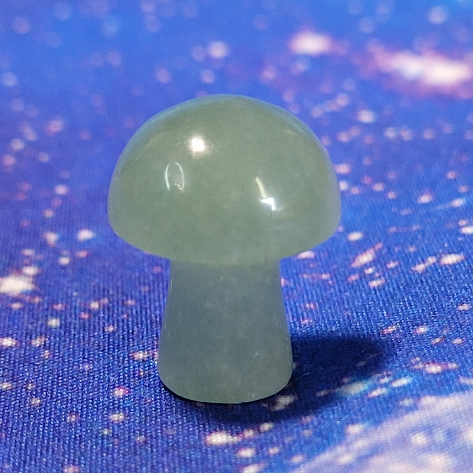 3 Magic Mushrooms: Dream Amethyst/Green & Orange Aventurine 20mm Crystal Display