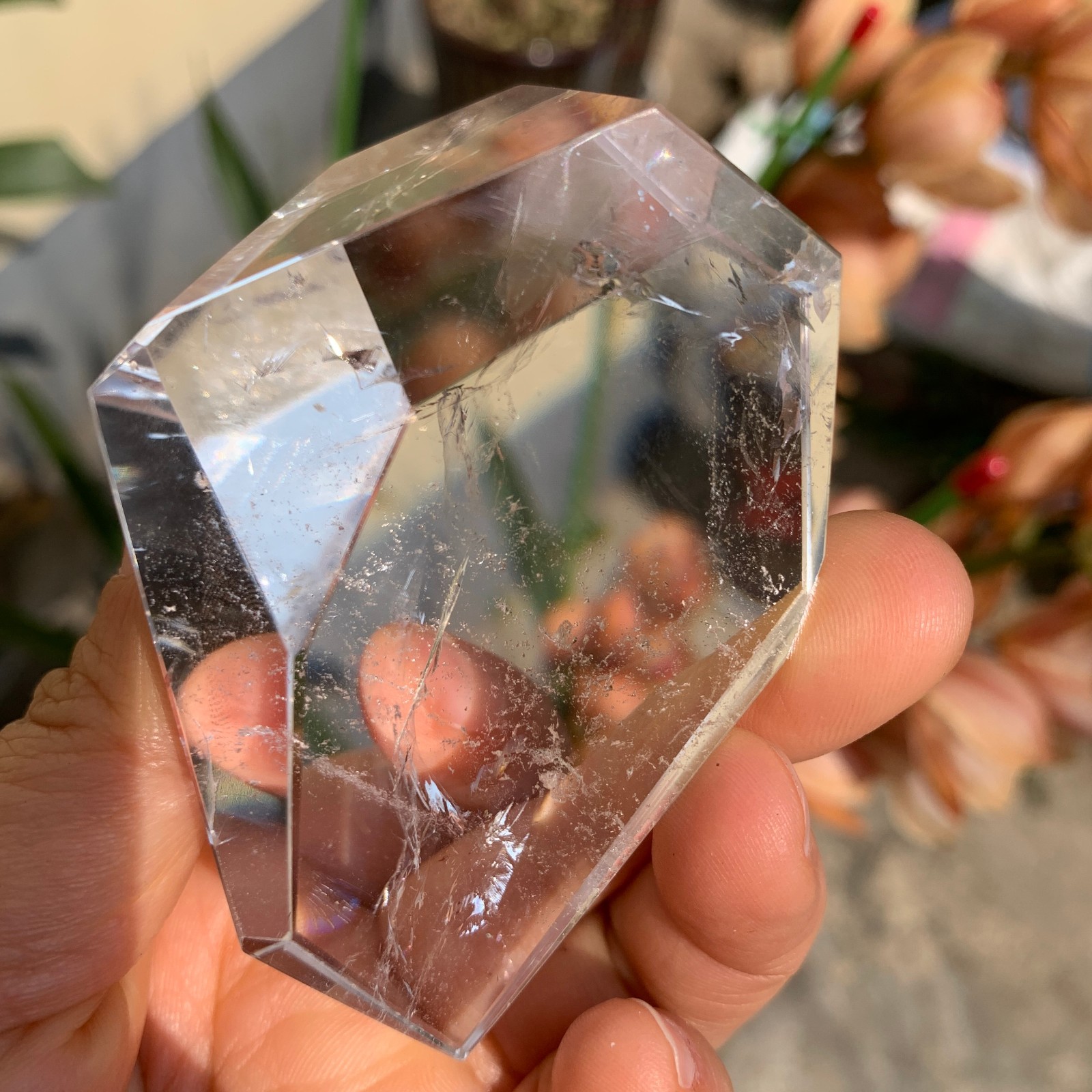 156g Natural white quartz freeform specimen energy healing