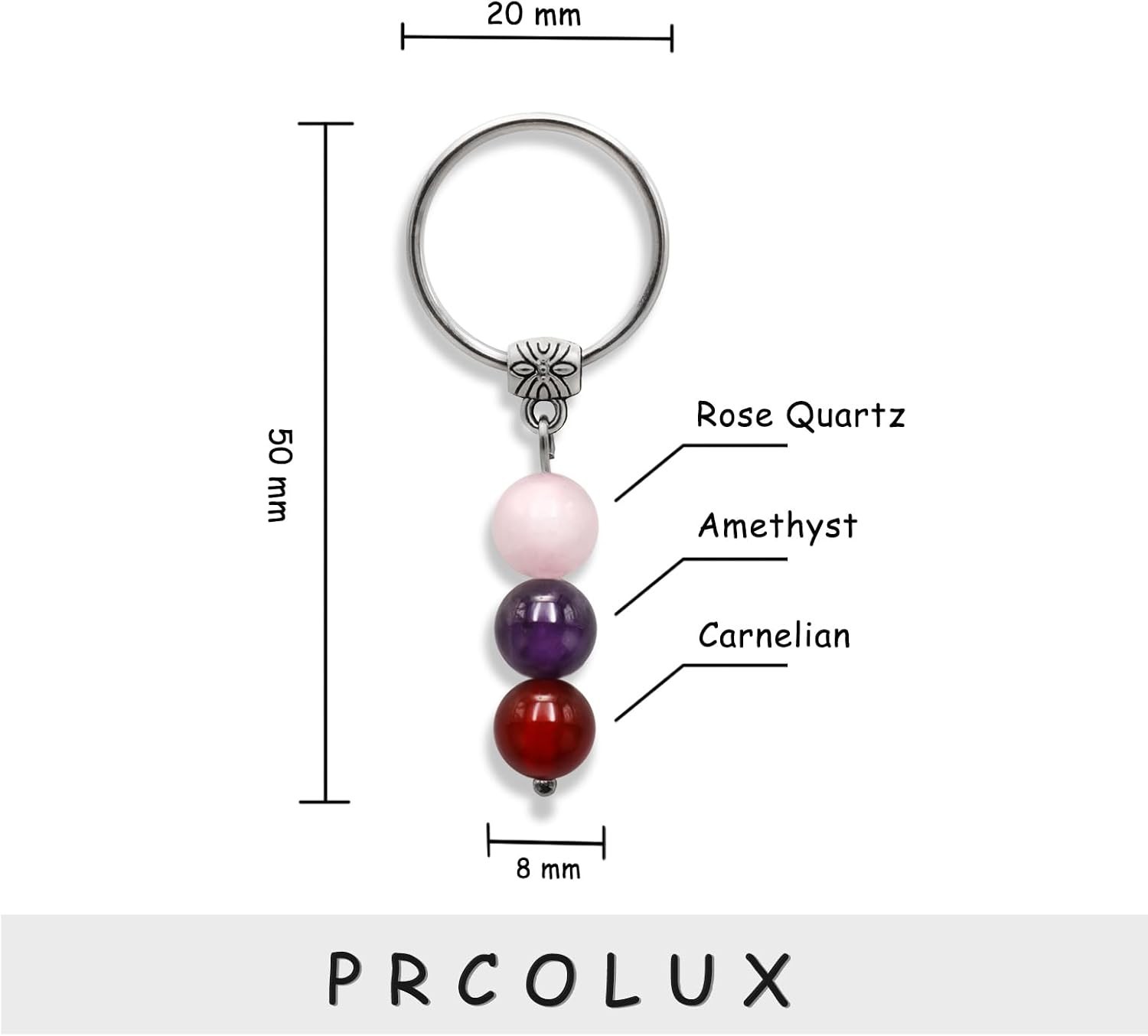 Personalized Healing Crystal Keychain for Her – Perfect Gift for All Occasions