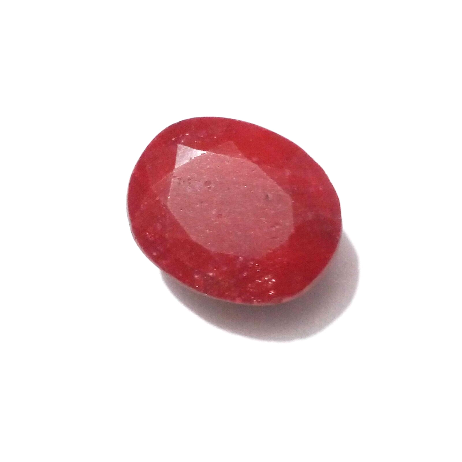 Beautiful Red Ruby Oval Shape 12.10 Crt Red Ruby Faceted Loose Gemstone