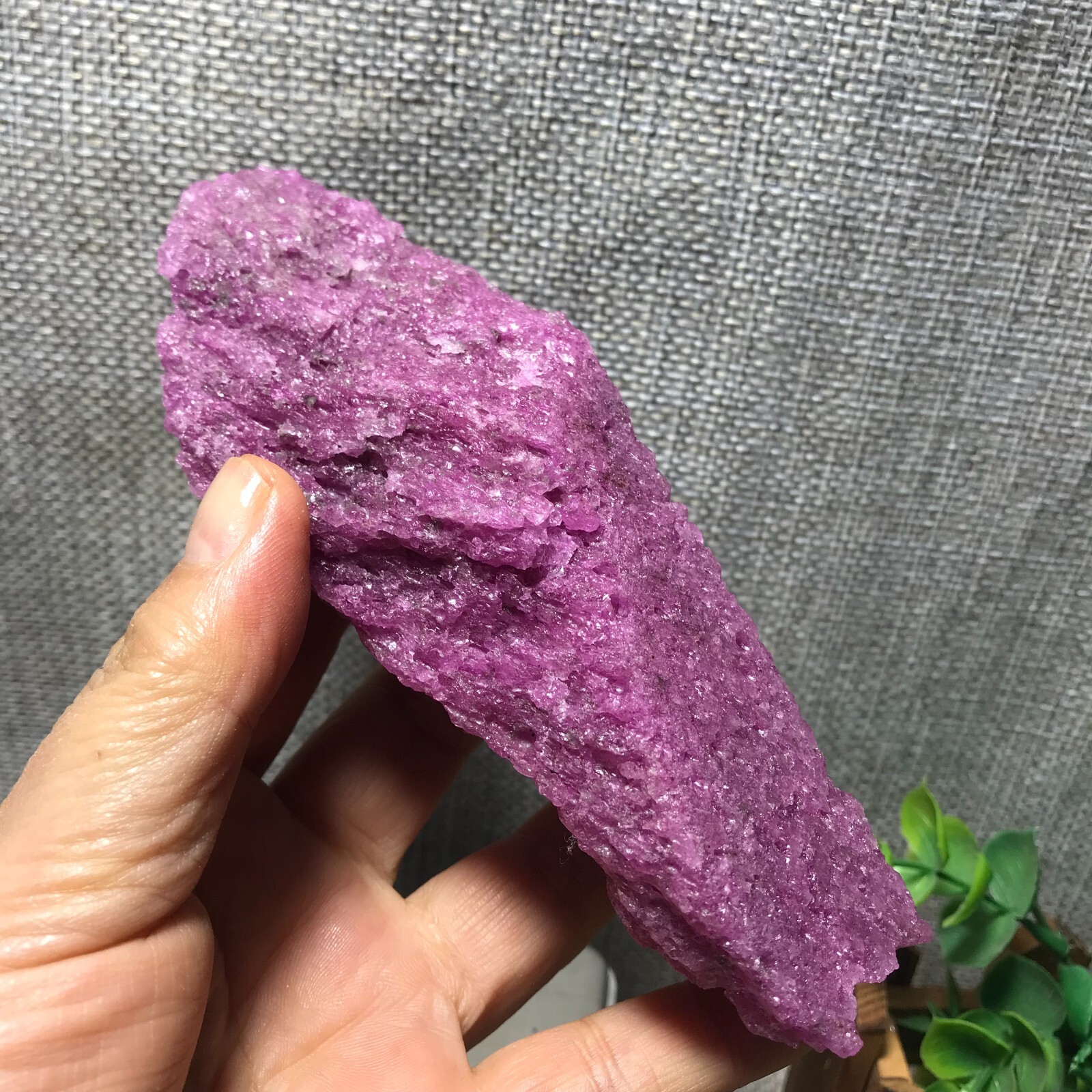 275g Natural Rose red corundum from Afghanistan rough without any treatment 09