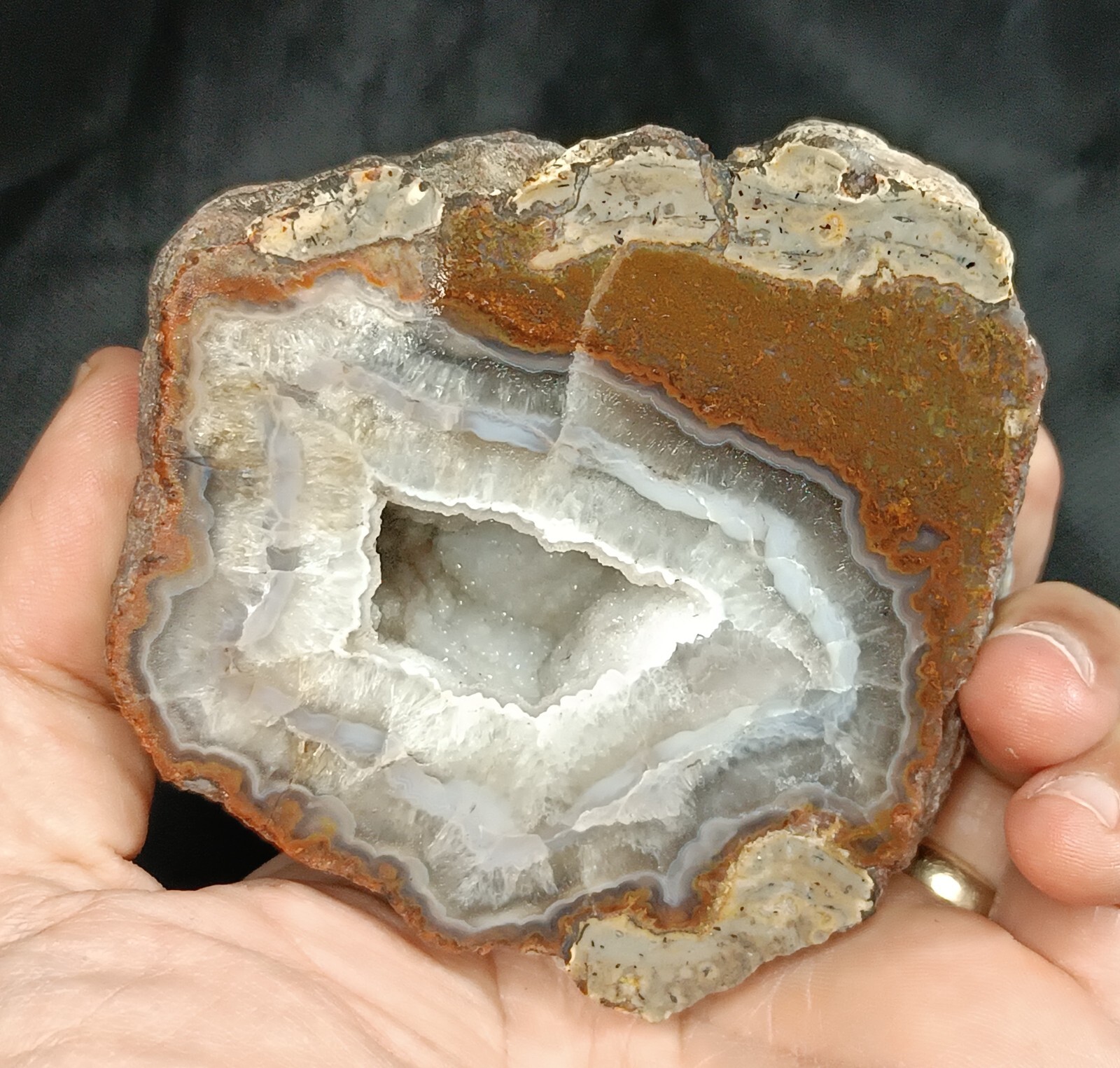 845g/1.86 lb turkish quartz geode agate stone ,customs duty included