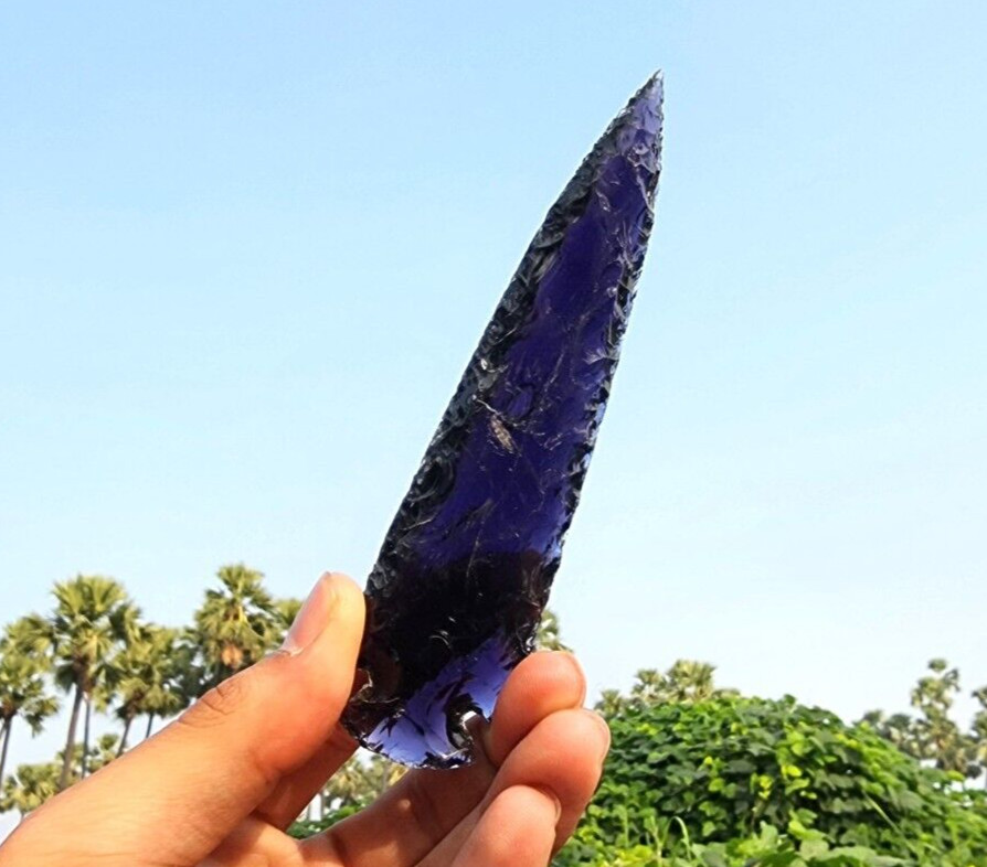 Amethyst Spearhead Large Arrowhead Crystal Healing Purple Crystal Metaphysical