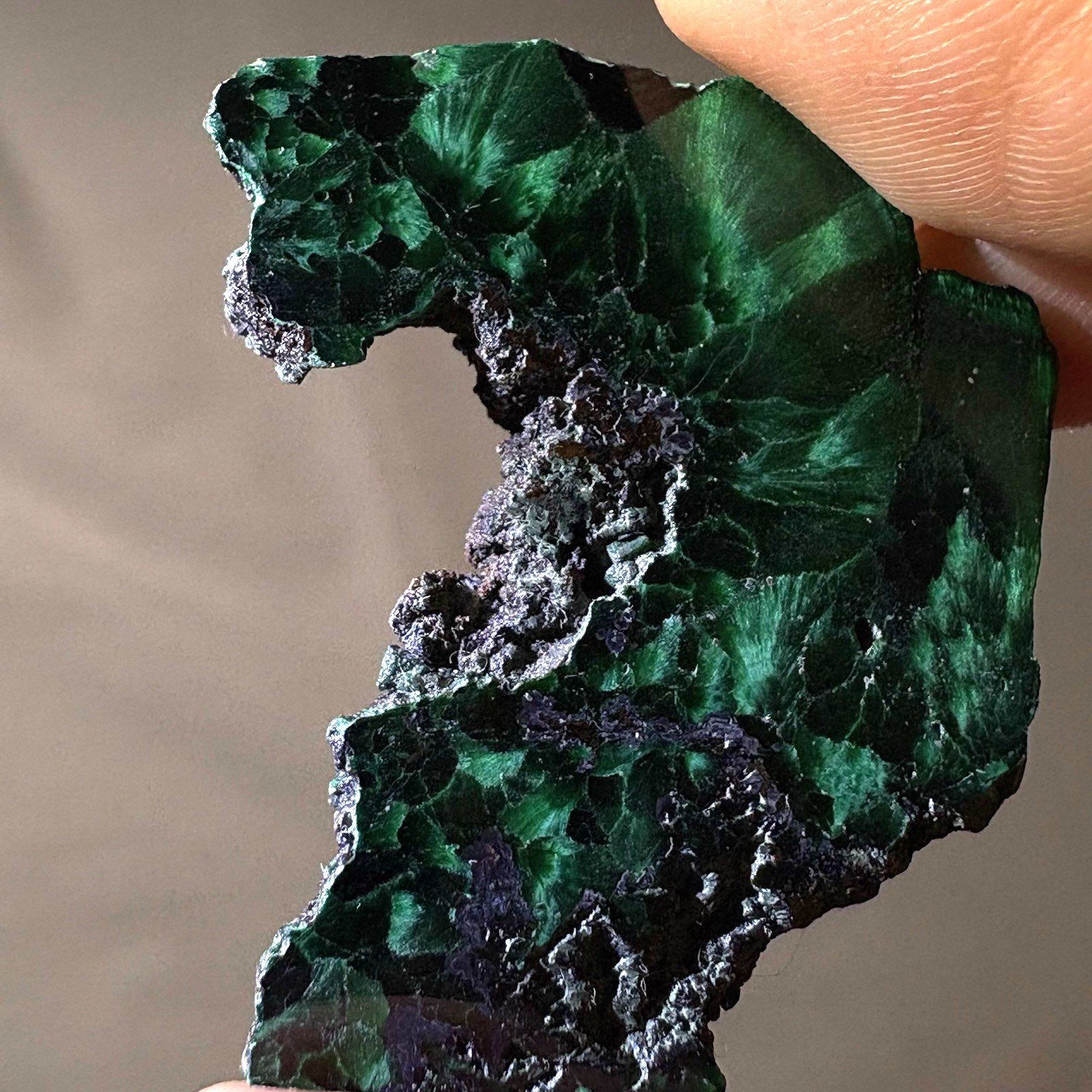 Natural Malachite Sliced Crystal Raw Mineral Specimen Healing Energy Reiki