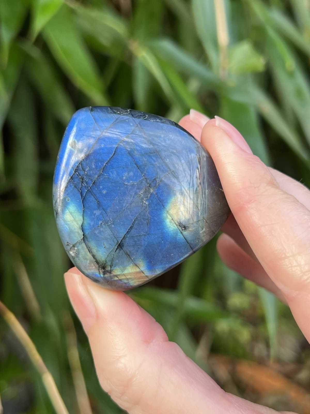 Deep Blue Labradorite Freeform Iridescent Crystal AAA+ 7