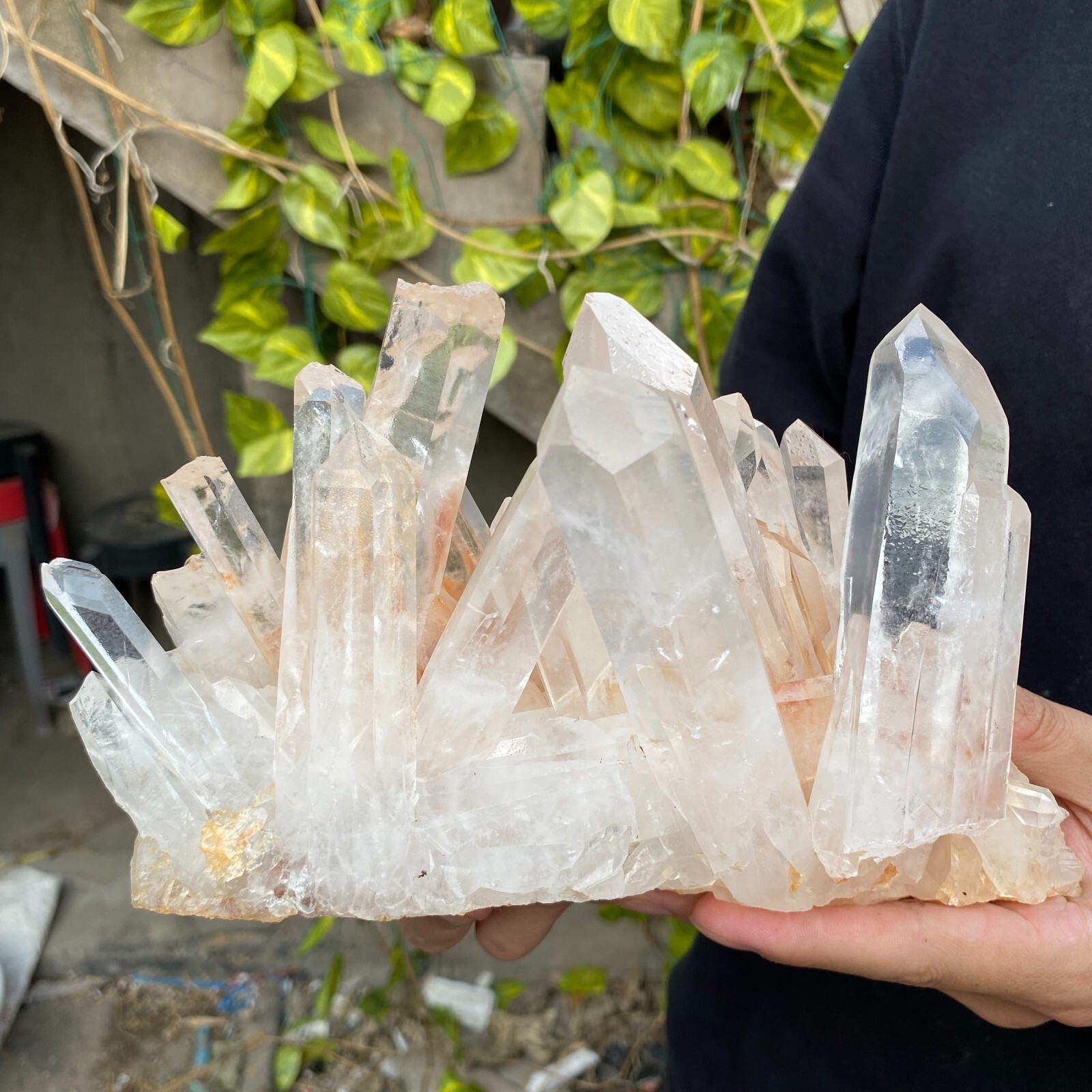 5.8lb Natural Clear White quart Crystal Cluster Raw Healing Specimen