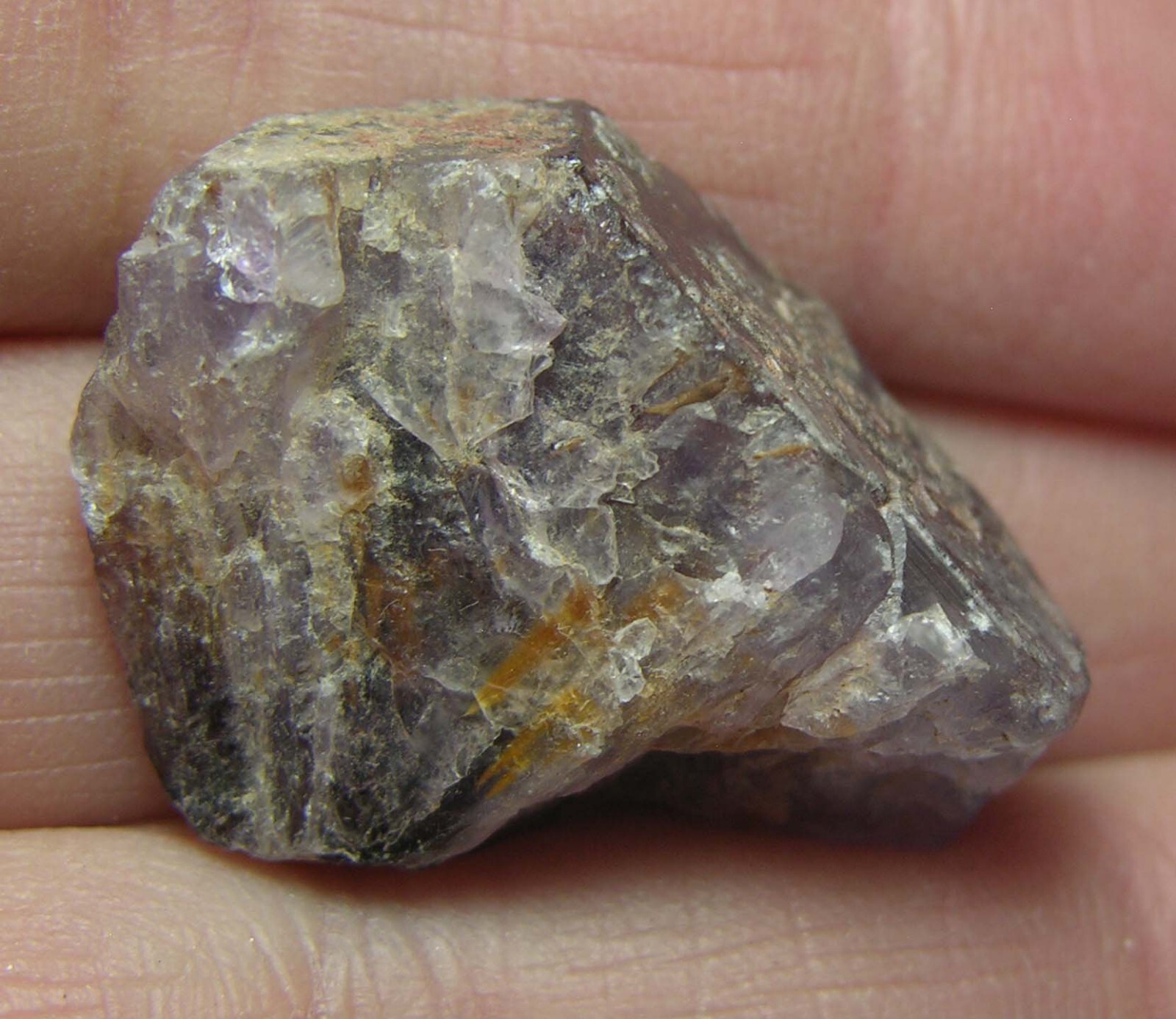 42.80ct Brazil 100% Natural Rough Cacoxenite Amethyst Crystal Specimen 8.5g 29mm